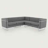 MO-77 Bauhaus Sofa Corner (Wayward Grey Leather) - Discontinued