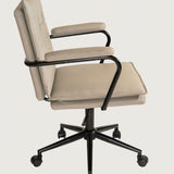 Executive Cushioned Office Chair (Grey Beige)