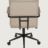 Silla Ejecutiva de Oficina Acolchada (Beige)