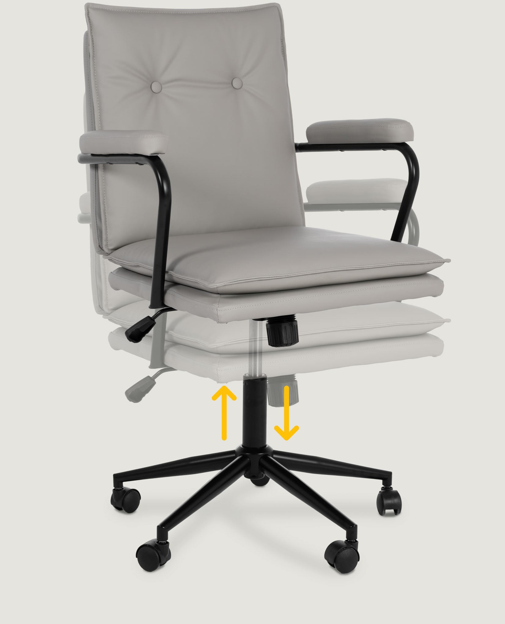 Executive Cushioned Office Chair (Grey)     - Marcel Olsen