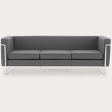 MO-77 Bauhaus Sofa 3 Seater (Wayward Grey Leather) - Discontinued