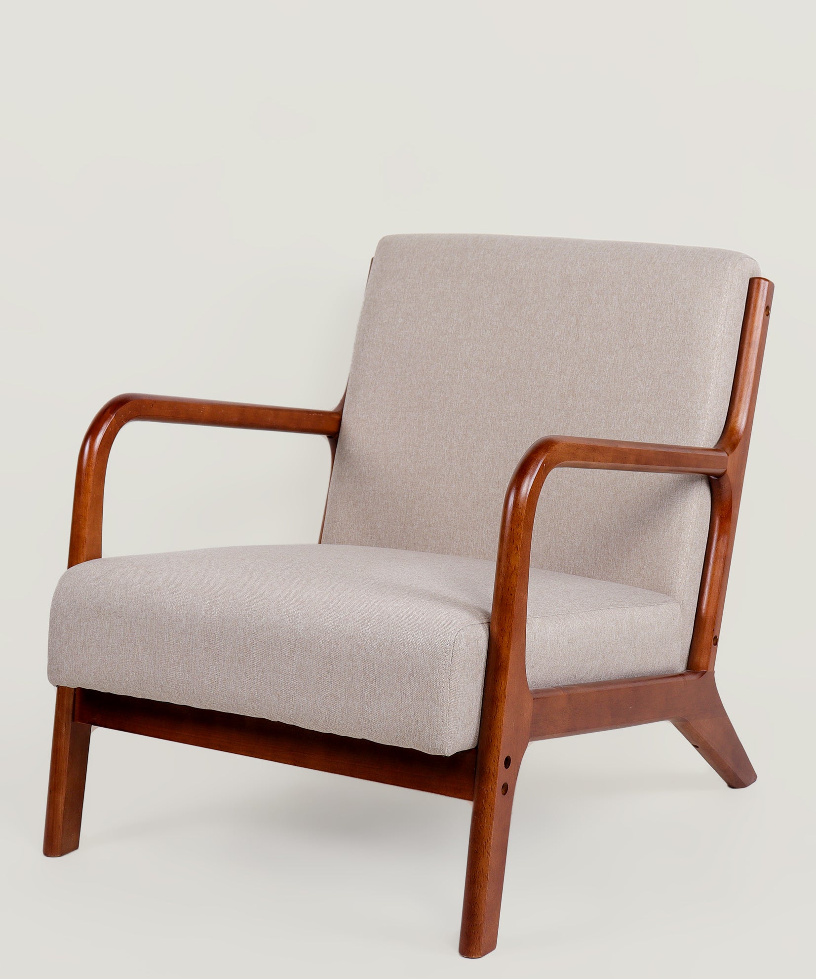 Lubian Mid-century Armchair (Jaspe Grey) - Marcel Olsen