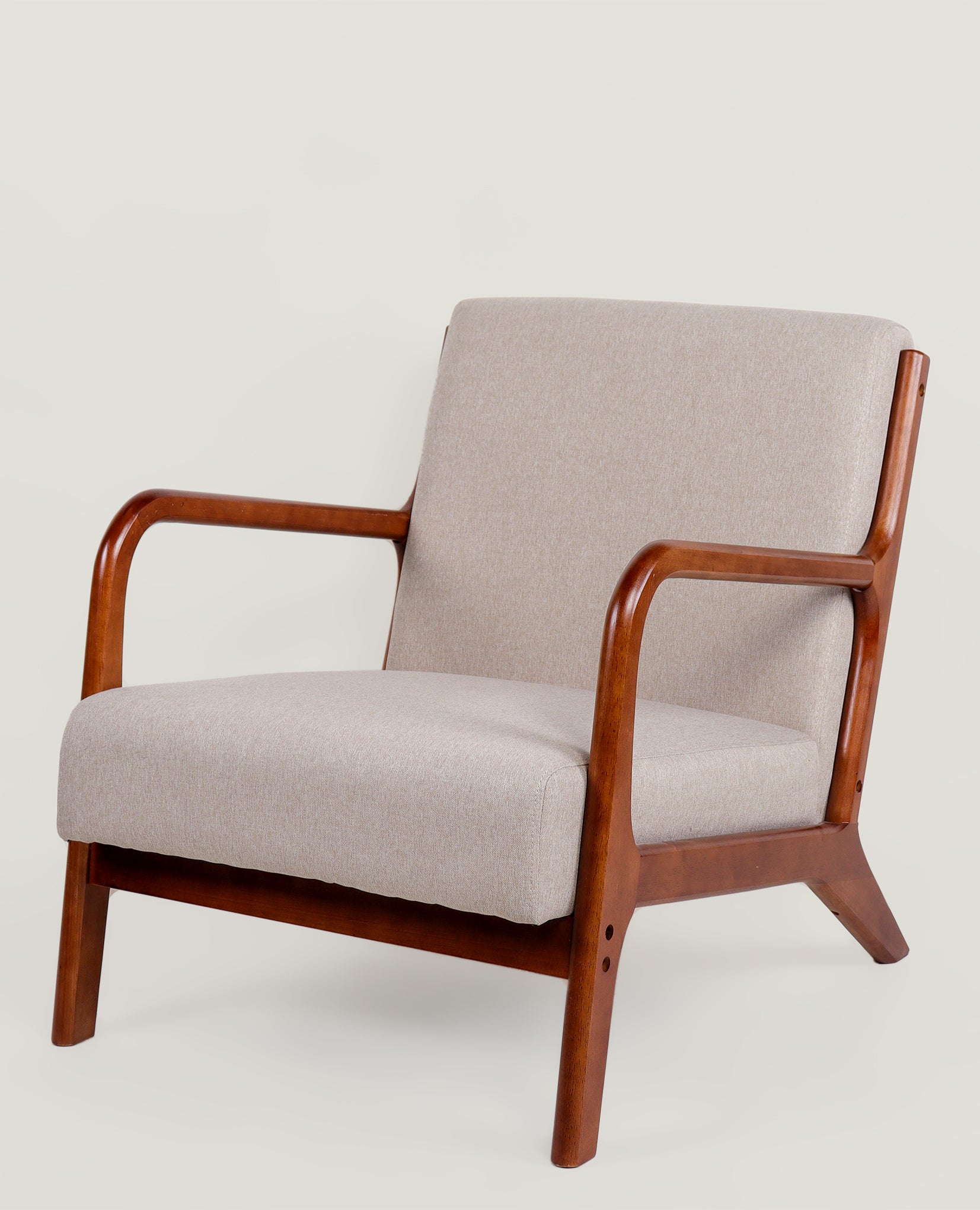 Lubian Mid-century Armchair (Jaspe Grey) - Marcel Olsen