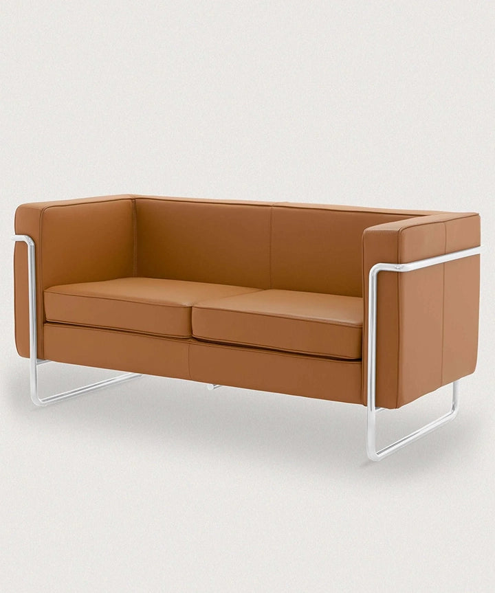 MO-77 Bauhaus Sofa 2 Seater (Caramel Leather) - Discontinued     - Marcel Olsen