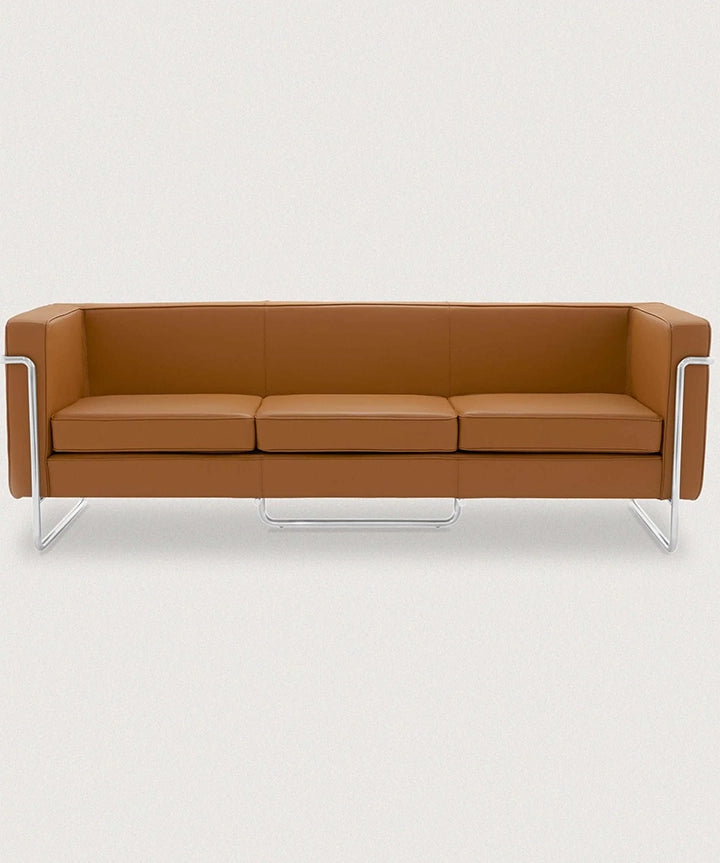 MO-77 Bauhaus Sofa 3 Seater (Caramel Leather) - Marcel Olsen