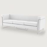 MO-77 Bauhaus Sofa 3-Sitzer (Diamant Weißes Leder) - Ausverkauft