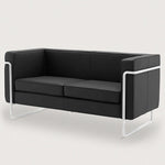 MO-77 Bauhaus Sofa 2 Seater (Ebony Black Leather) - Marcel Olsen