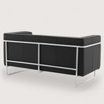 MO-77 Bauhaus Sofa 2 Seater (Ebony Black Leather) - Marcel Olsen