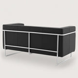 MO-77 Bauhaus Sofa 2 Seater (Ebony Black Leather)     - Marcel Olsen