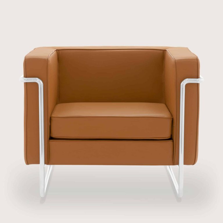 Le Bauhaus Caramel Brown 1 Seater 1