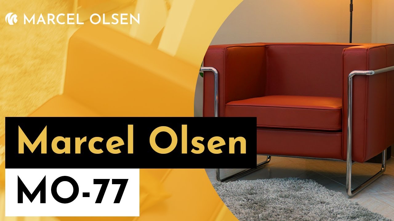 Découvrez un luxe inégalé avec le canapé MO-77 de Marcel Olsen - Cognac (cuir brun)